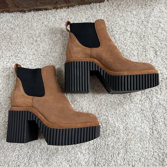 Gianni Bini Ryker Suede Lug Sole Platform Booties - Picture 8 of 11